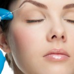Cosmetic injection of botox