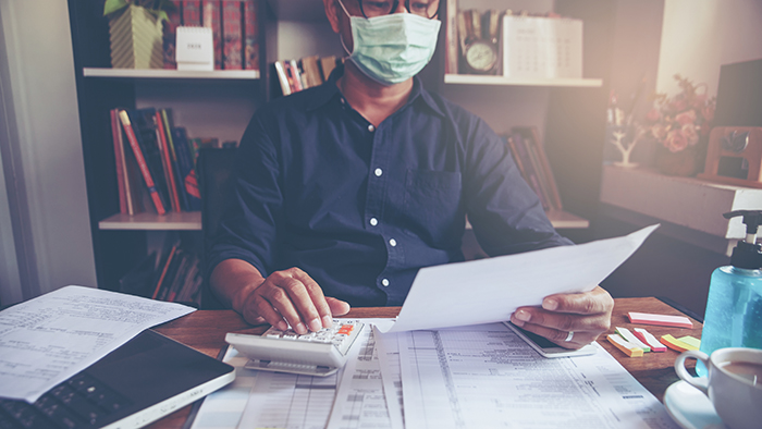 man doing paperwork