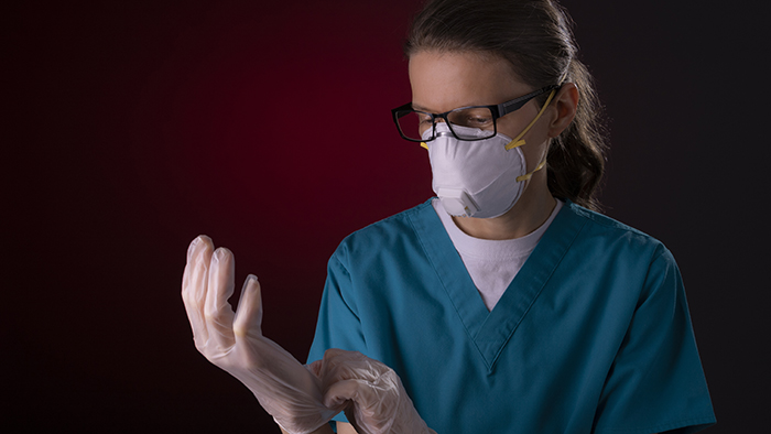 nurse with ppe