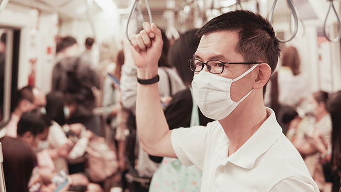 man with mask