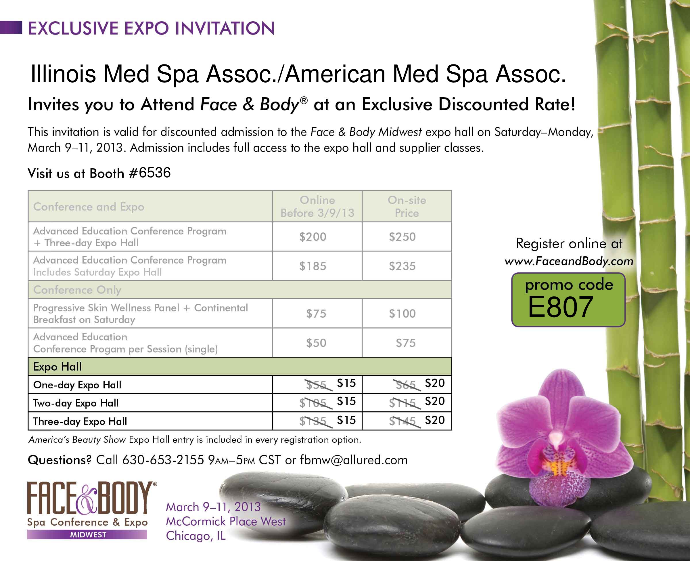 Face&Body Show Invitation