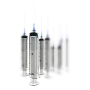 Upright syringes