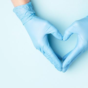 Amspa glove hands heart