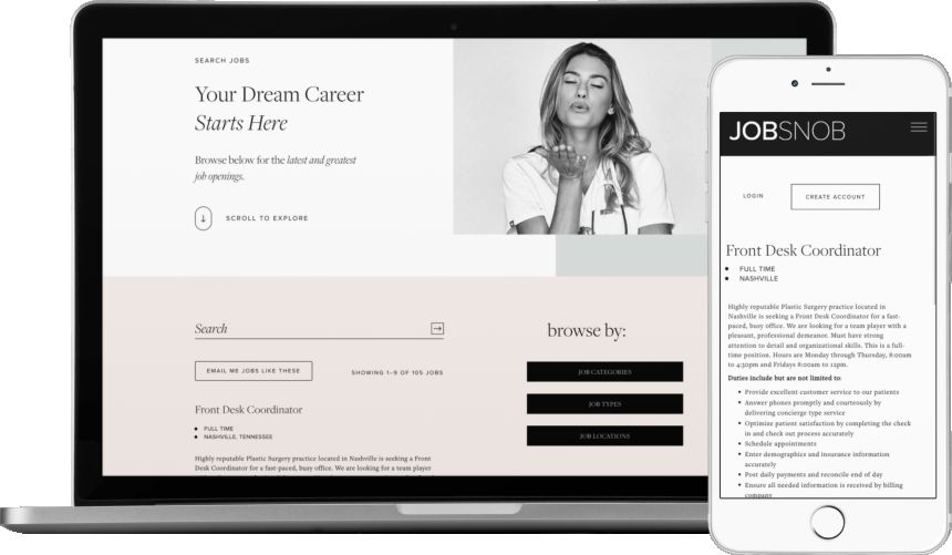 Jobsnob platform