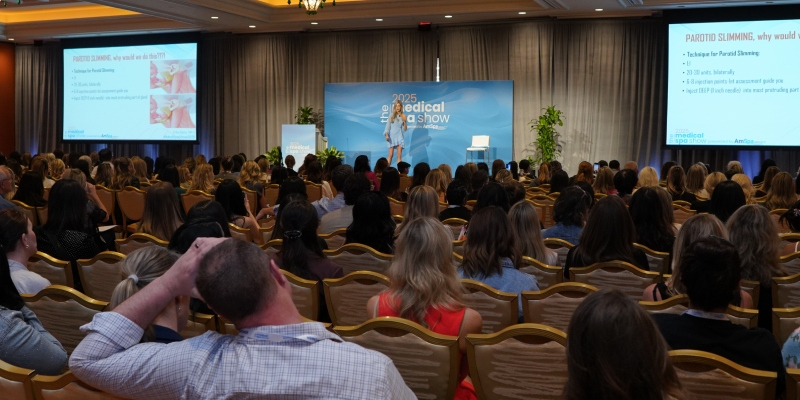 Erika Barry presents at Medical Spa Show 2025 at the Wynn Las Vegas.