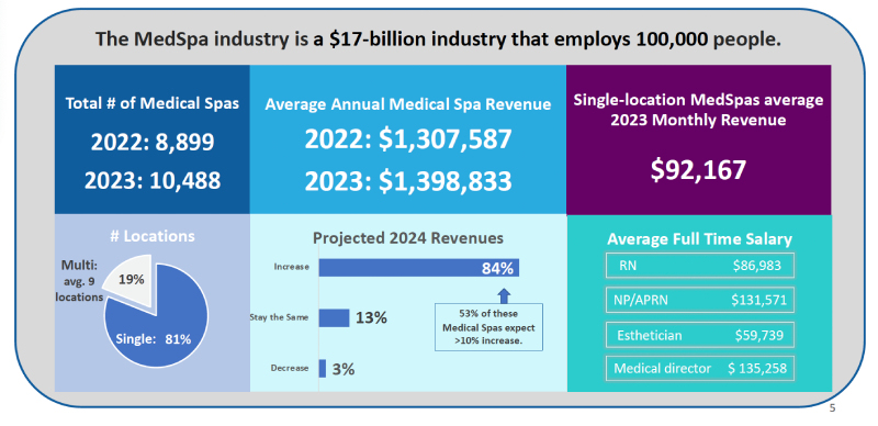 med spa 2024 industry data
